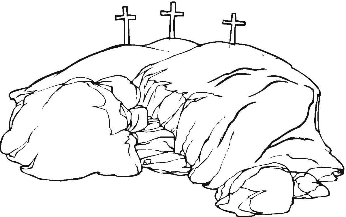 Calvary Coloring Page