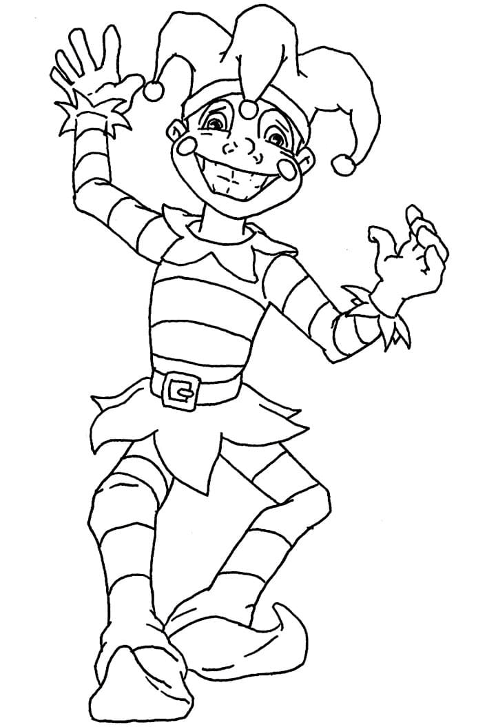 Carnival Clown Coloring Pages