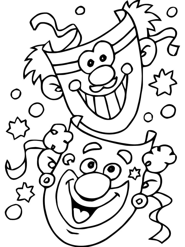 Carnival Festival Coloring Page