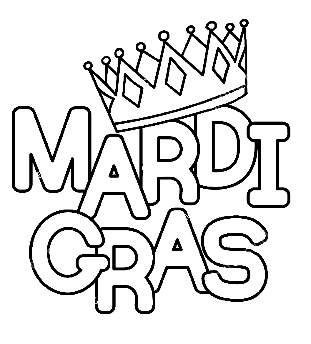 Carnival Mardi Gras Coloring Pages