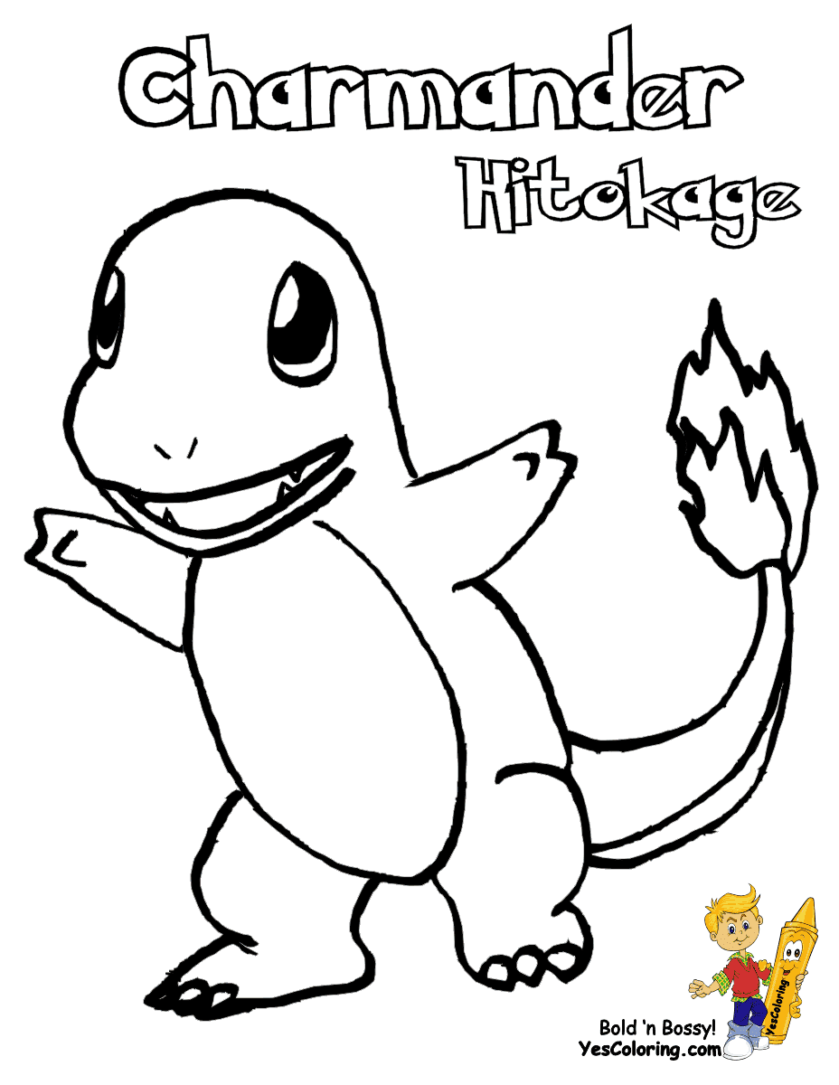 Charmander Pokemon Free Coloring Pages