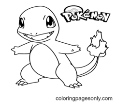 Charmander Coloring Pages