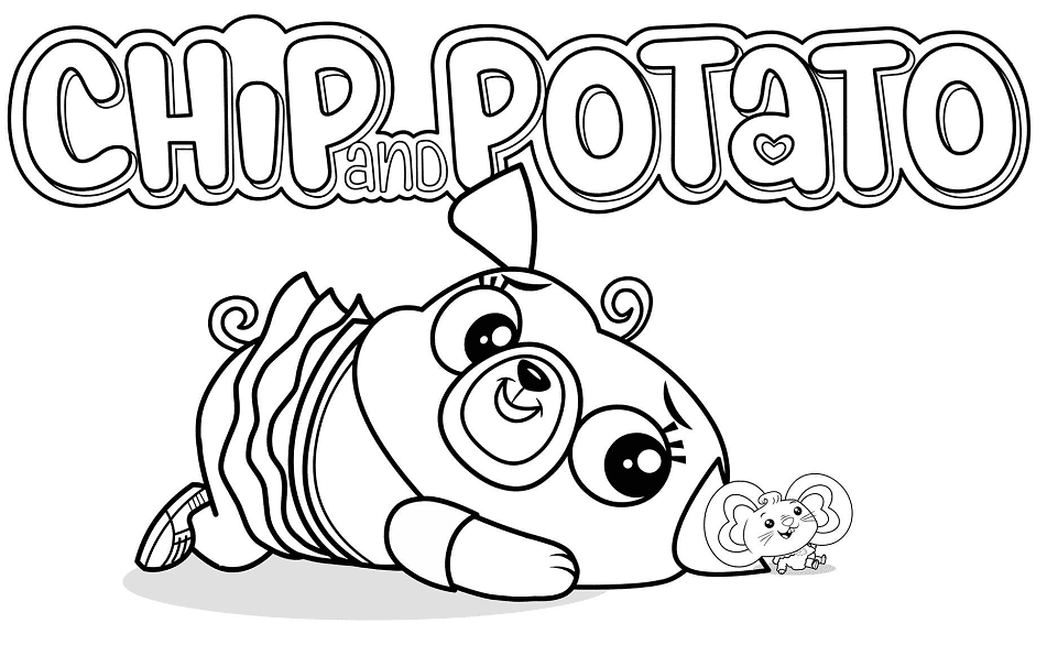 Chip and Potato Coloring Page