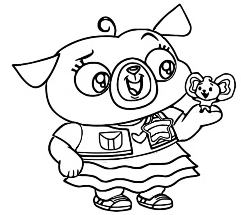 Чип с картошкой на лапке из мультфильма "Чип и картошка"