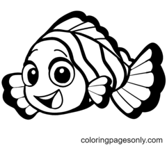 Раскраски Рыба-клоун