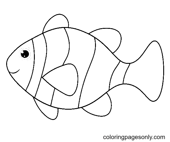 Clownfish Coloring Pages