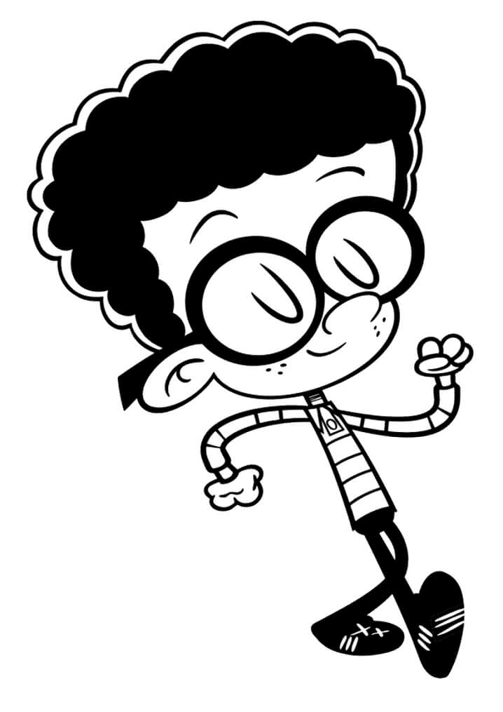 Clyde Loud House Coloring Page