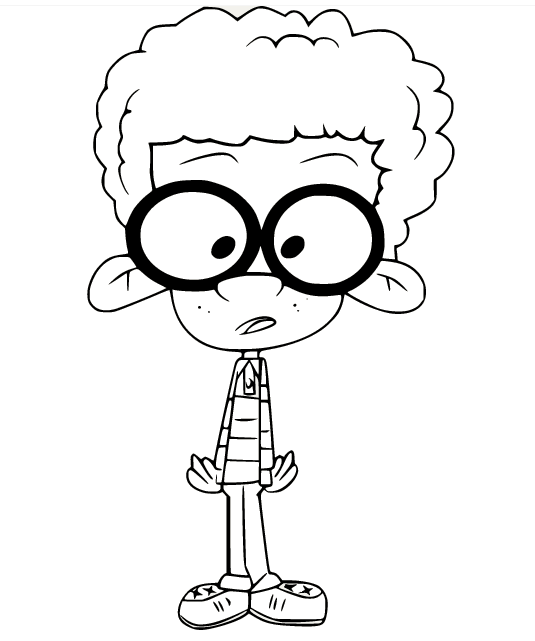 Clyde from the Loud House Coloring Page