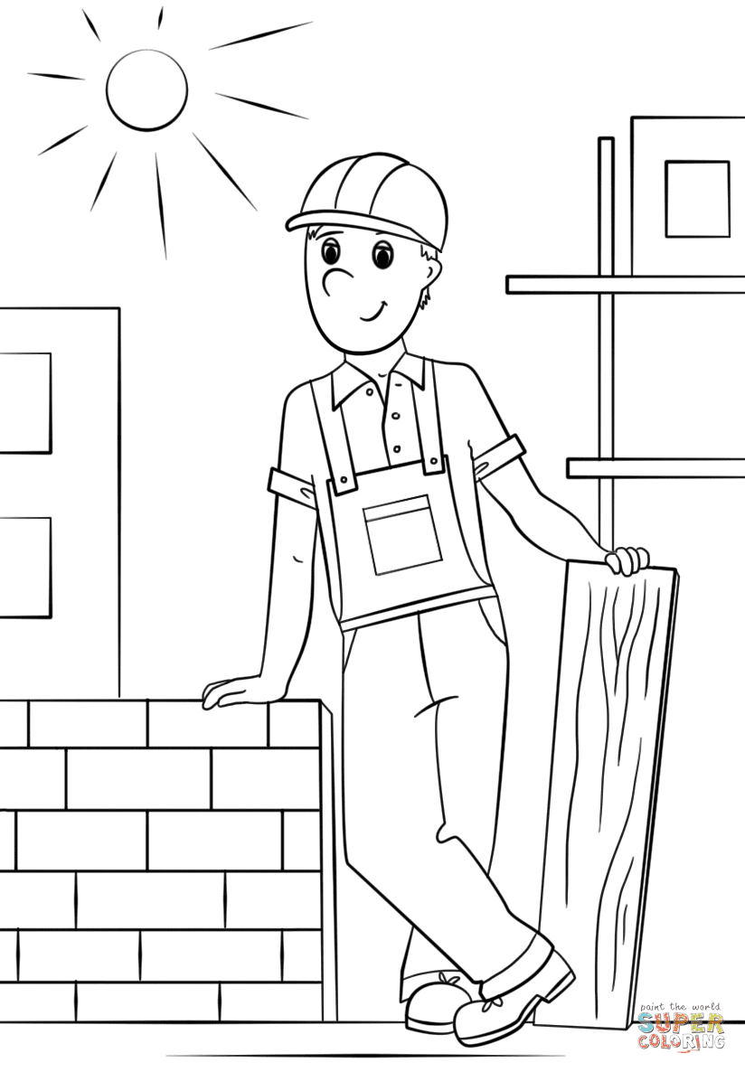 Trabajador de la construcción libre de la construcción