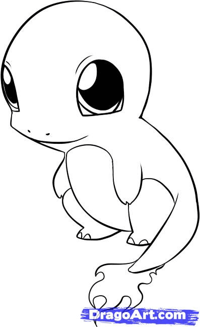 Lindo Chibi Pokémon Charmander de Charmander