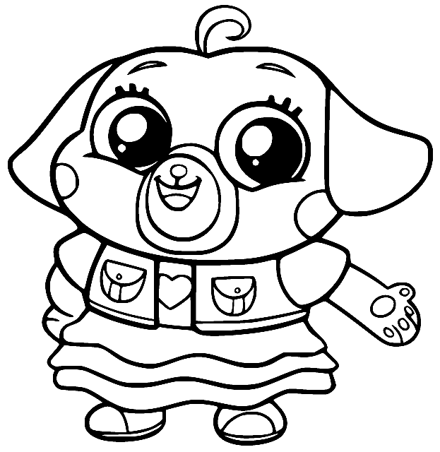 Cute Chip Coloring Pages