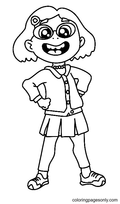 Cute Mei Coloring Page