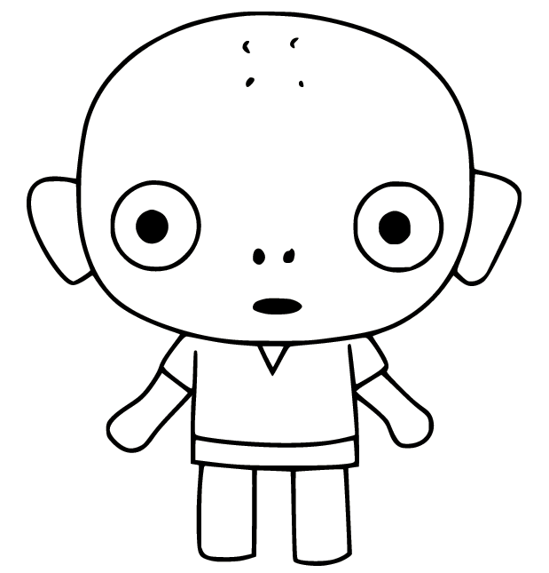 Dada from Pucca Coloring Page