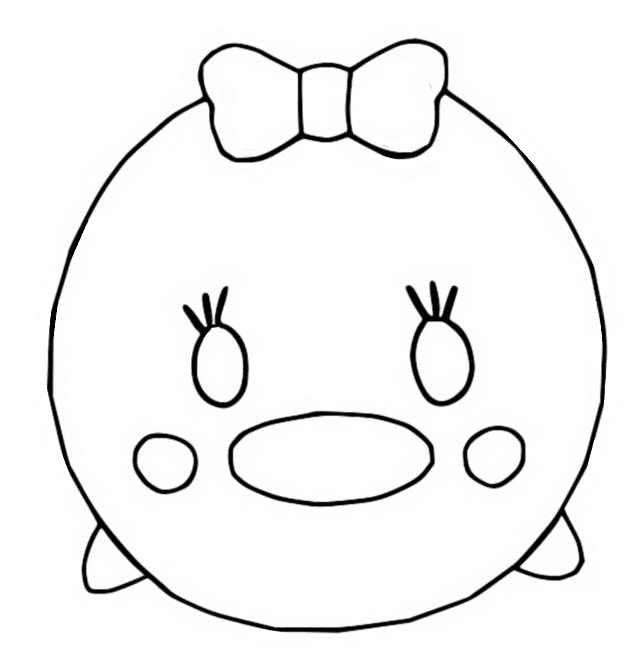 Daisy Duck Tsum Tsum Coloring Pages