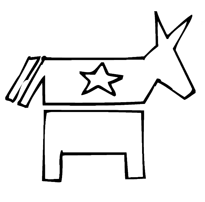 L'âne démocrate libéré de l'âne