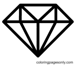 Disegni da colorare di diamanti