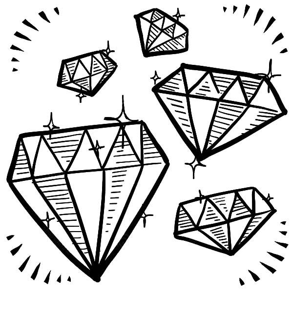 Diamonds Coloring Pages