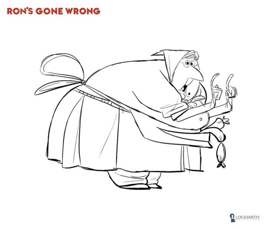 Donka Pudowski from Ron’s Gone Wrong Coloring Pages