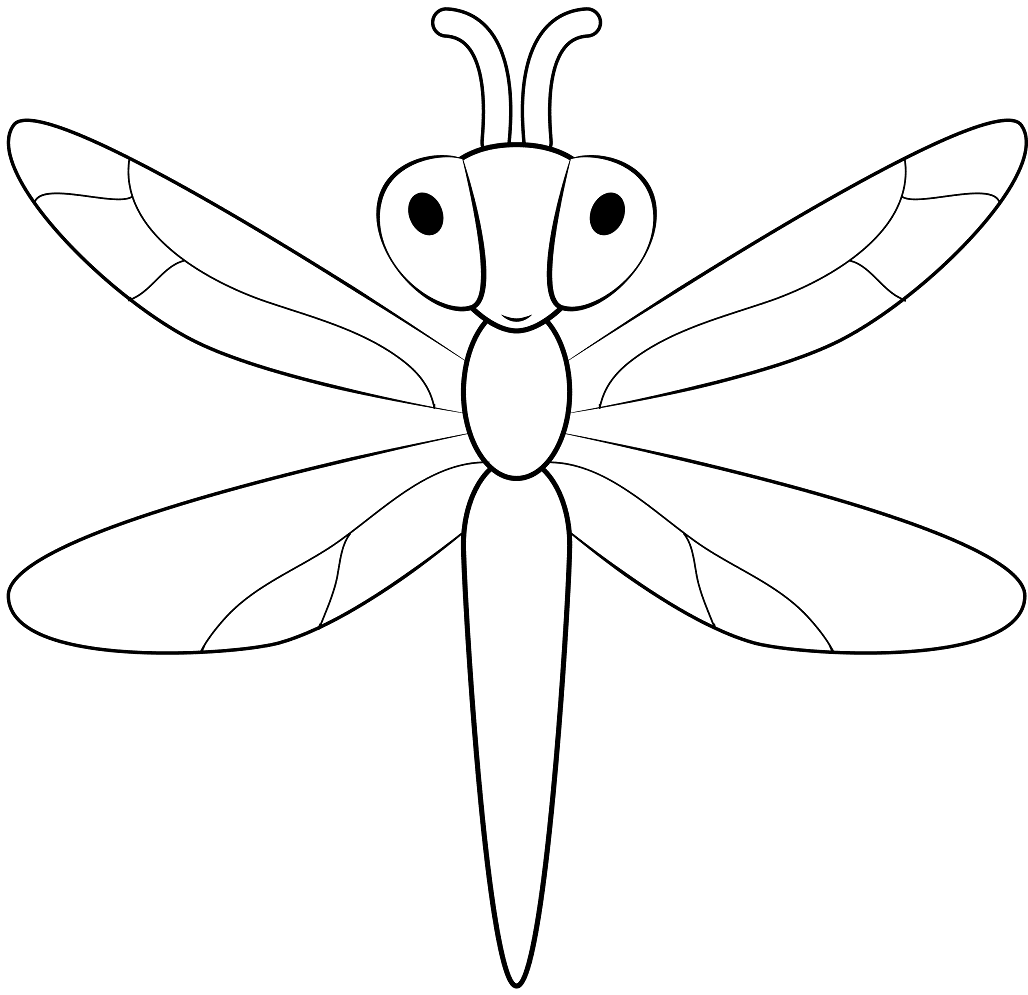 Dragonfly Free Printable Coloring Page
