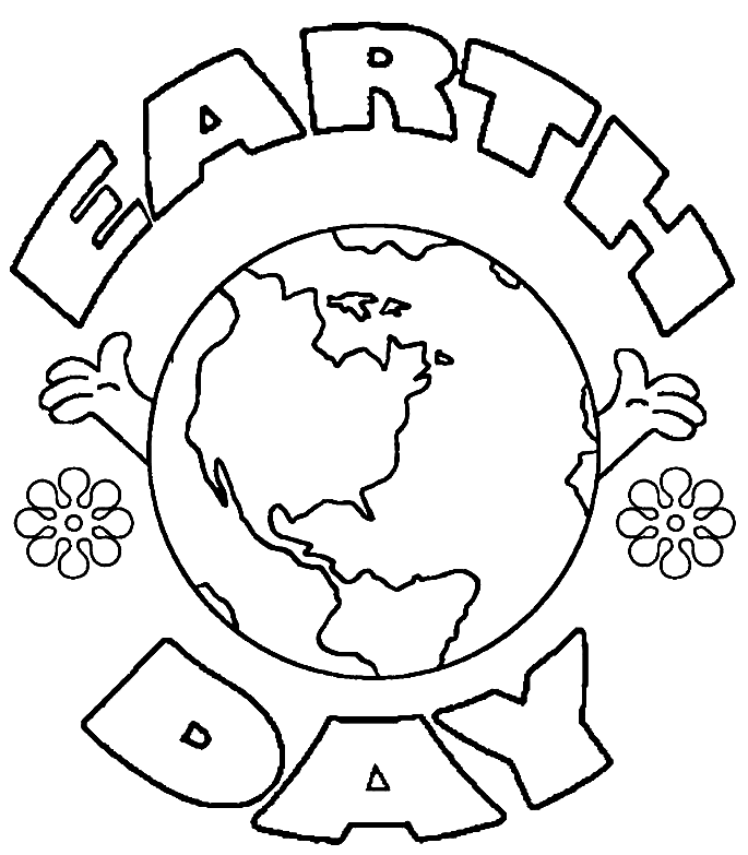 Earth Day for Kids Coloring Page