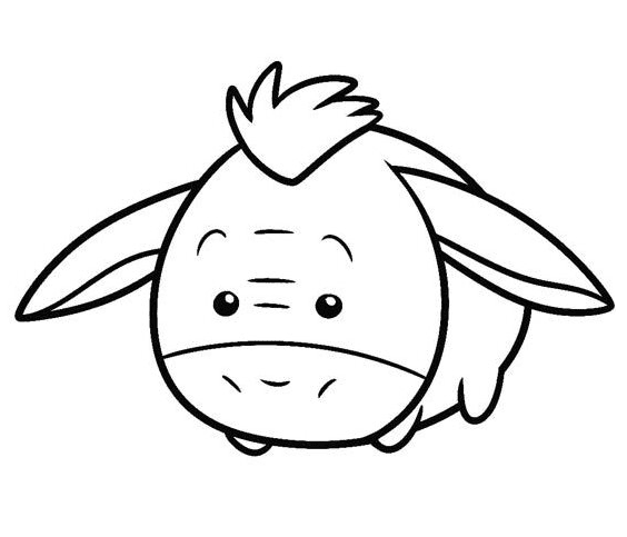 Eeyore Tsum Tsum Coloring Pages