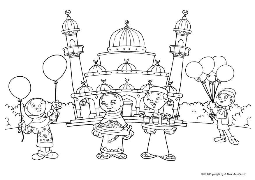 Eid al-Fitr Printable Coloring Pages