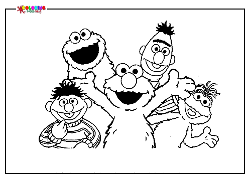 Elmo-Cookie-Monster-Oscar-Bert-and-Ernie