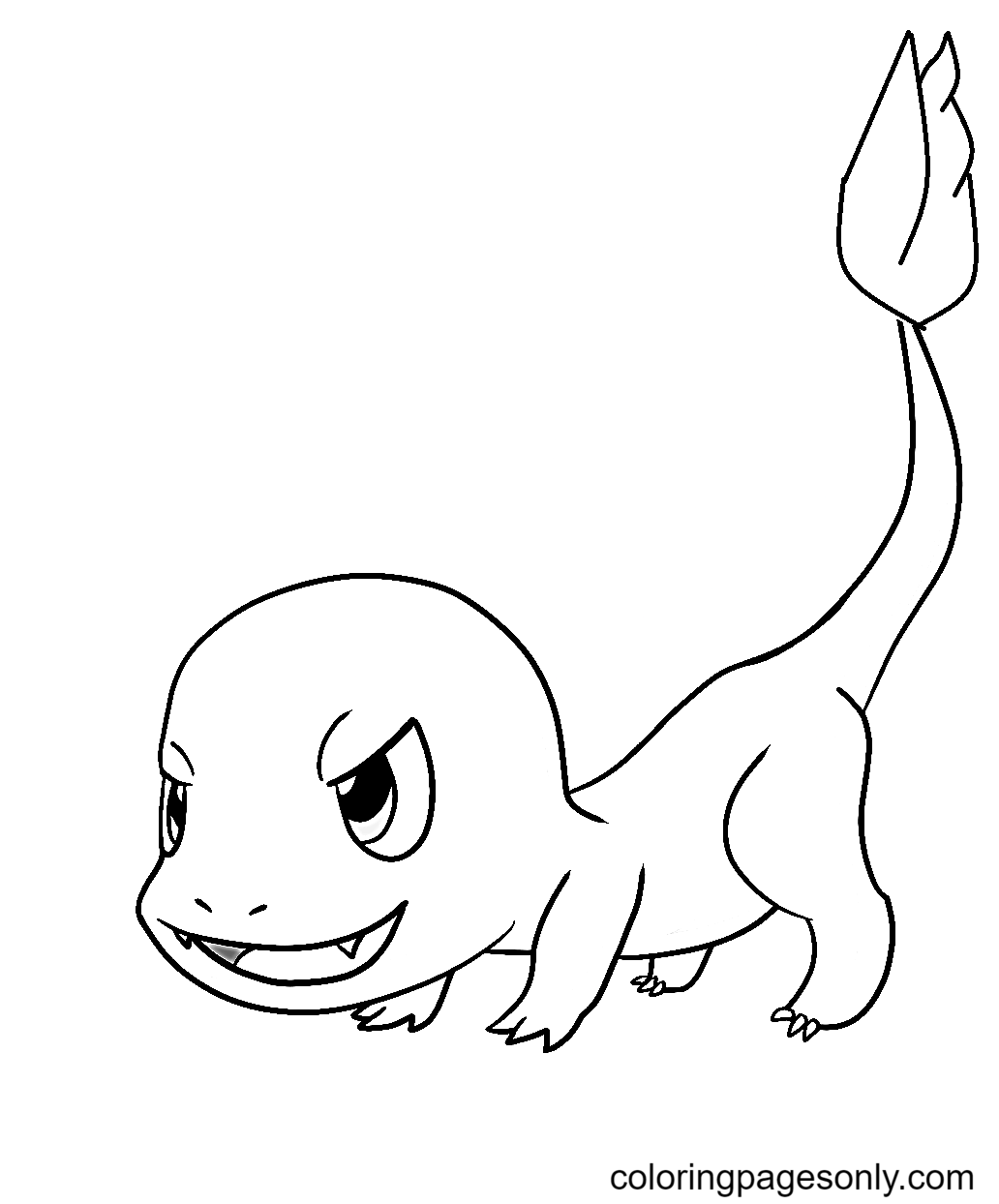 Desenho e Imagem Charmander Fogo para Colorir e Imprimir Grátis para  Adultos e Crianças 