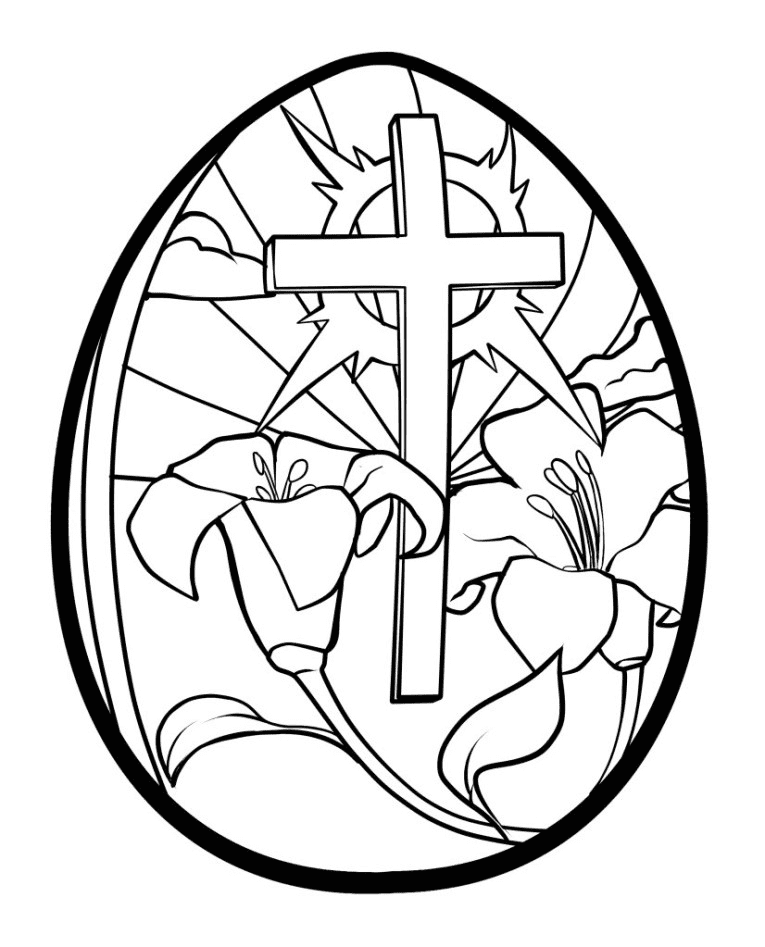 Blumen und Kreuz Religiöse Ostern von Religiöse Ostern