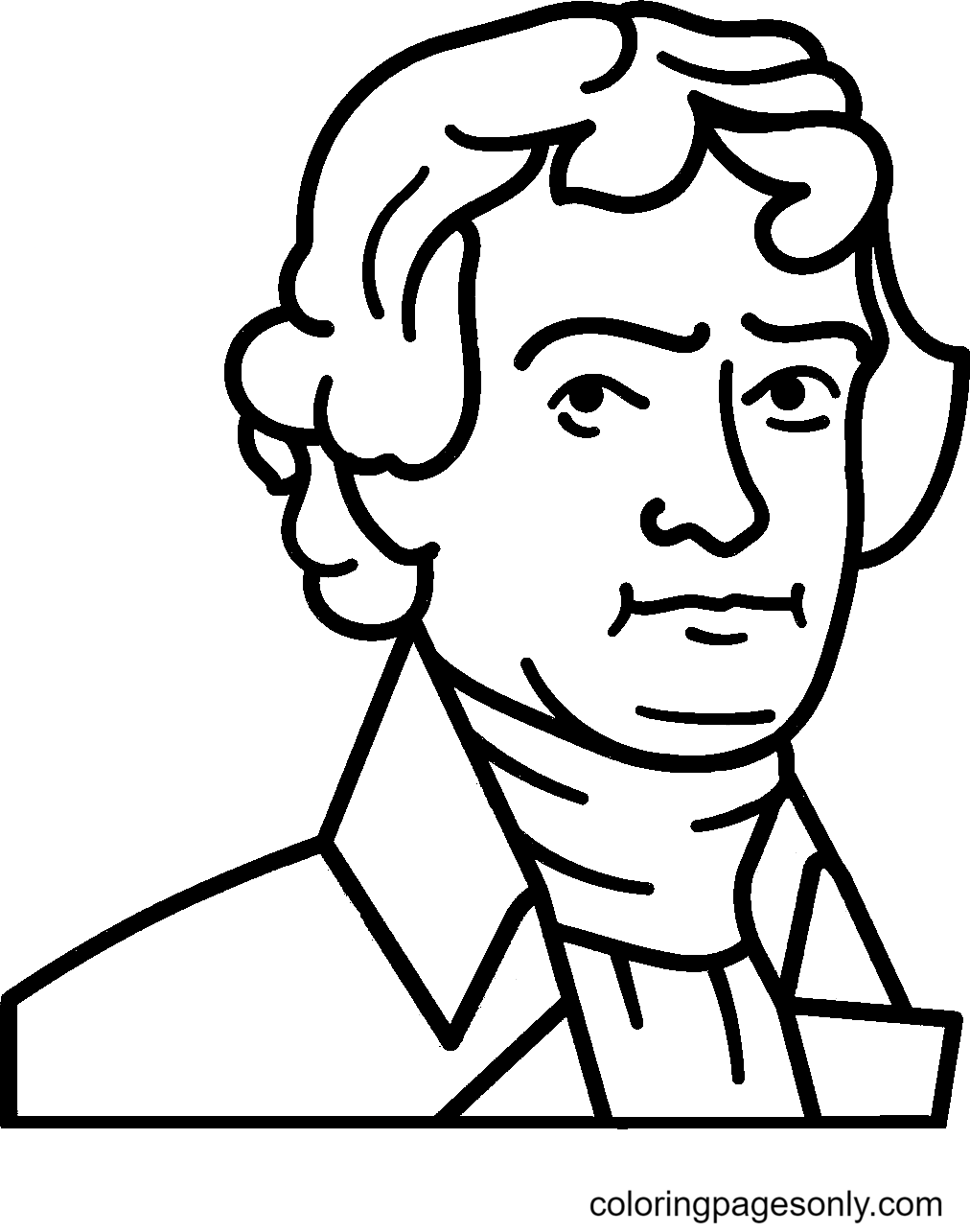 How To Draw Thomas Jefferson  Draw Thomas Jefferson Step By Step HD Png  Download  vhv