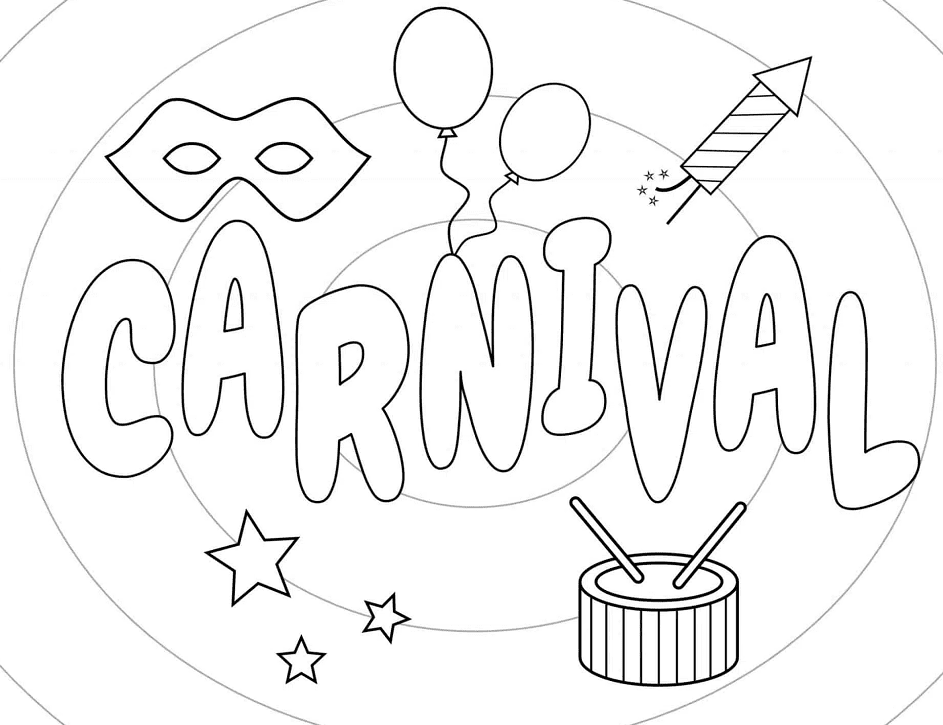 Free Carnival Coloring Page