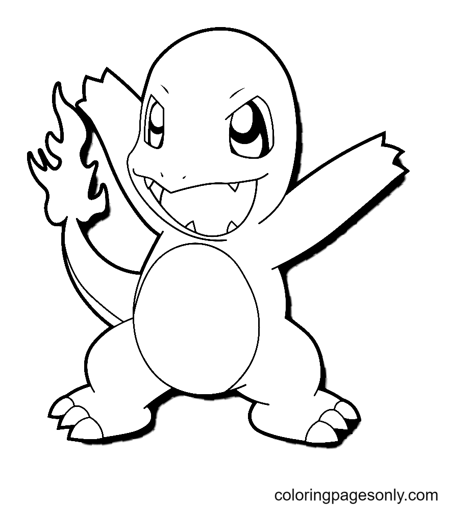 Free Charmander Printable Coloring Pages