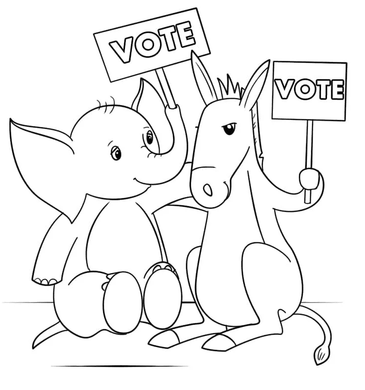 Free Election Day Coloring Pages