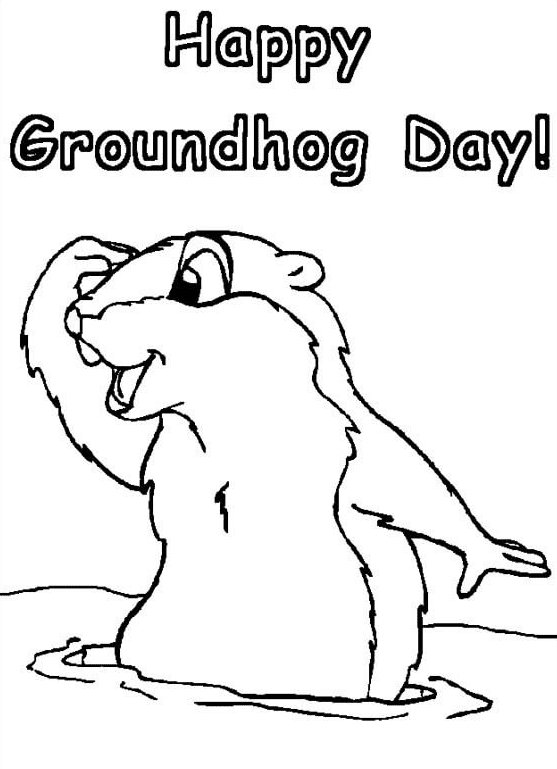 Feuilles gratuites du Jour de la marmotte de Groundhog Day