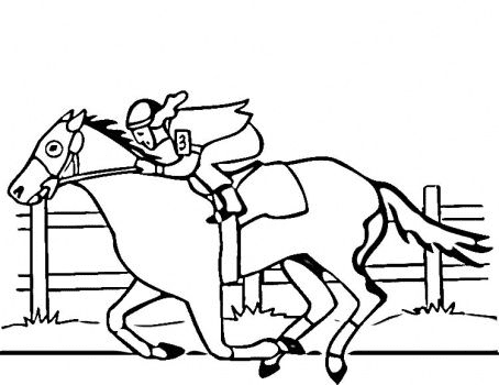 Free Kentucky Derby Coloring Page