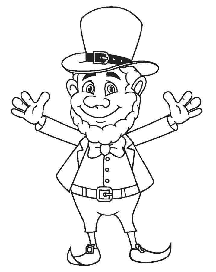 Free Leprechaun Coloring Pages