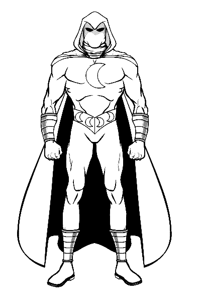 Free Moon Knight Coloring Page