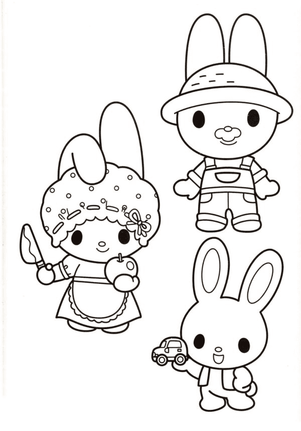 Free My Melody Coloring Page