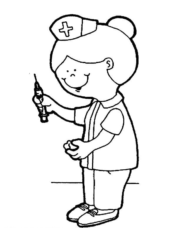 Free Nurse Coloring Pages