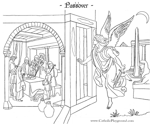 Free Passover Coloring Page