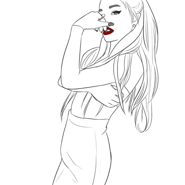 Free Printable Ariana Grande Coloring Pages