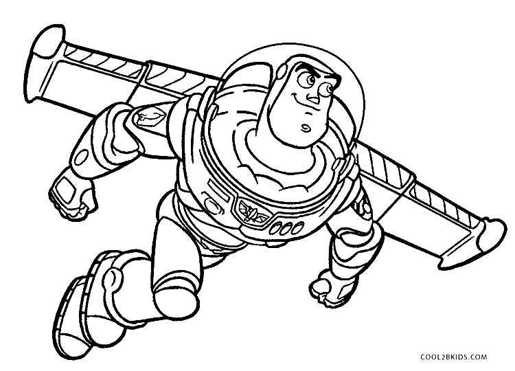 Free Printable Buzz Lightyear Coloring Page