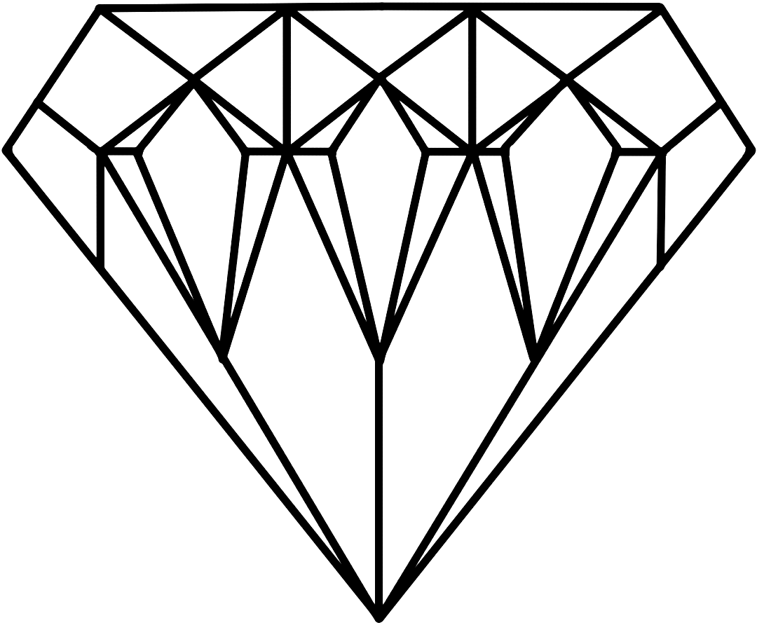 Coloriage de feuilles de diamant à imprimer gratuit