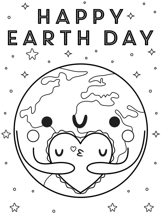 Free Printable Earth Day Coloring Page Free Printable Coloring Pages