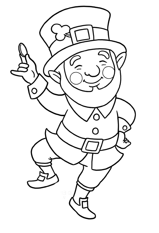 Free Printable Leprechaun Coloring Pages