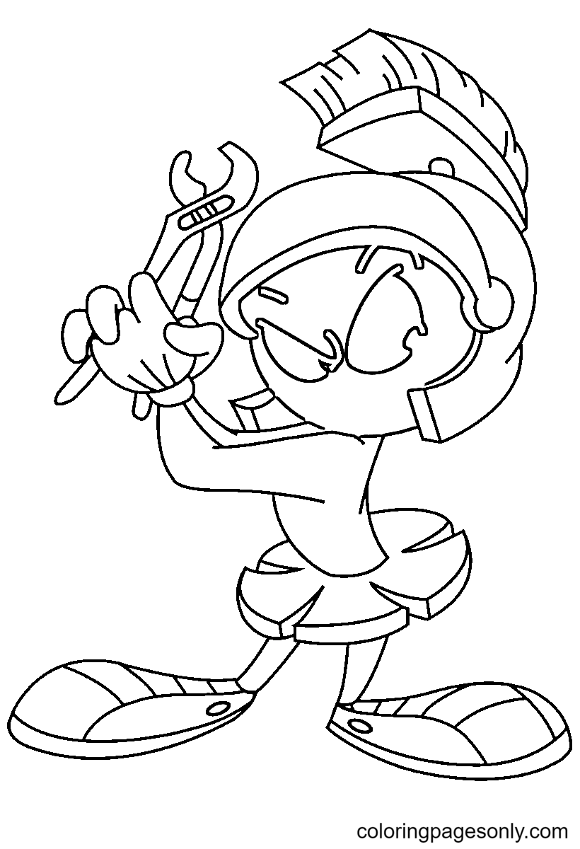 Free Printable Marvin Coloring Page