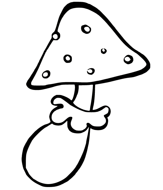 Раскраски грибы для печати бесплатно