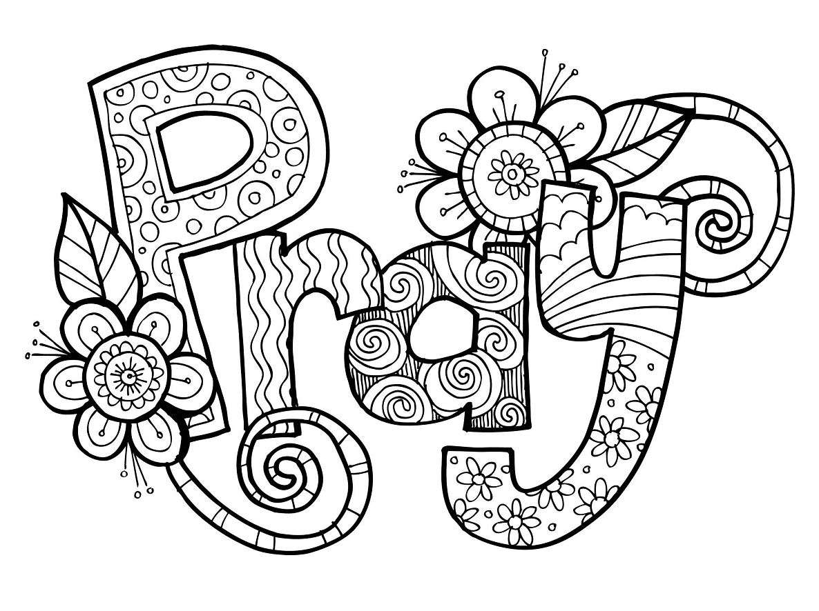 Free Printable Pray Coloring Pages