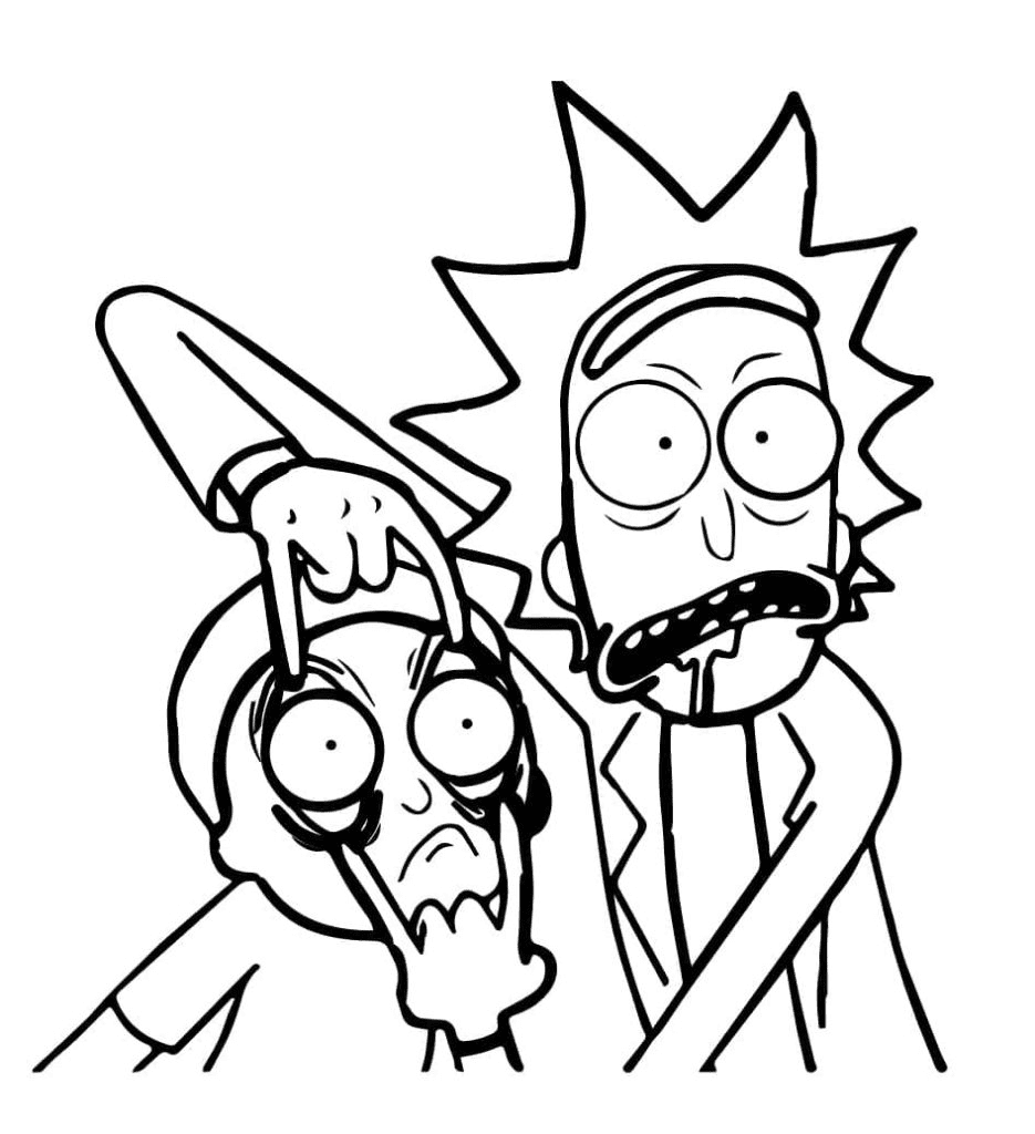 Disegni Da Colorare Rick E Morty Stampabili Gratuiti Disegni Da 