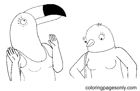 Free Printable Tuca & Bertie Coloring Pages